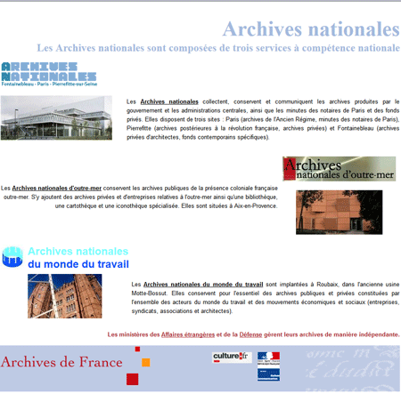 archives nationale
